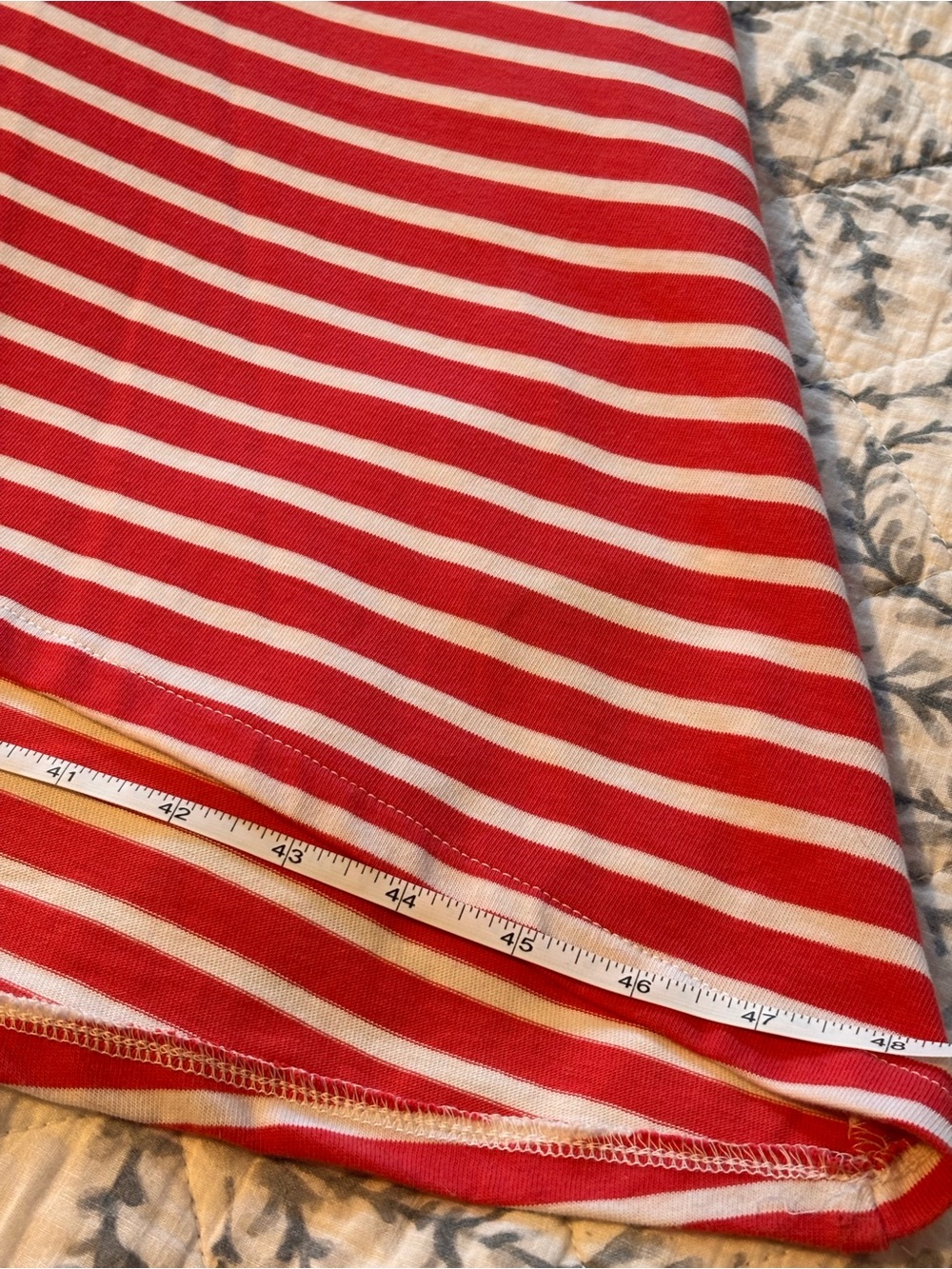J. Crew Dress Women’s Medium Coral White Striped High Low Maxi Sleeveless AO477 - Picture 9 of 9